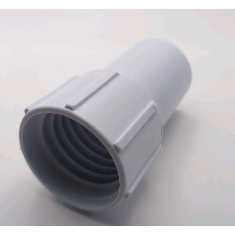 1pcs White Pool Hose‎ End Cuff Left Hand 38mm Replacement For Pool Vacuum Hose
